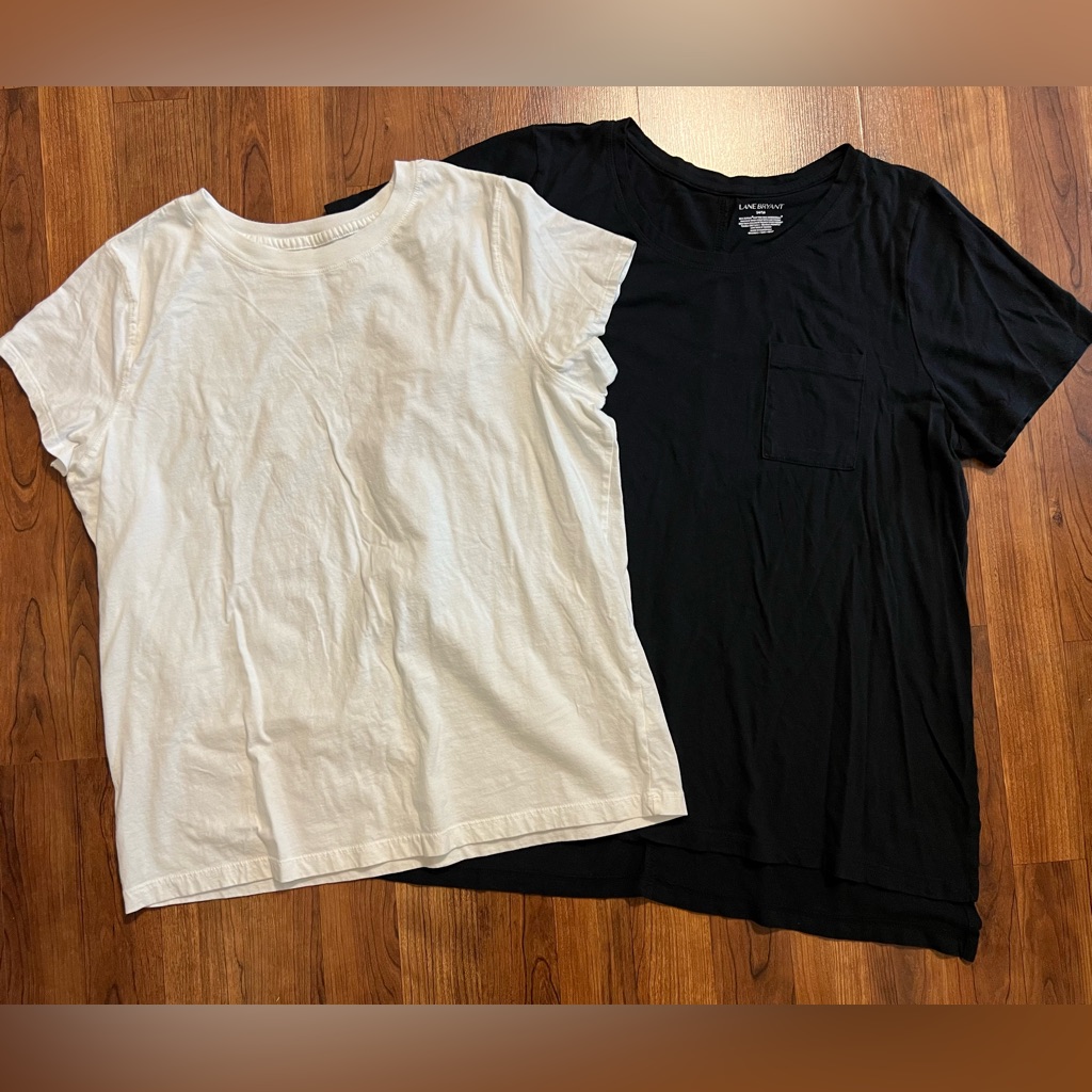 Bundle Of 2 Scoop Neck Tops, Xl